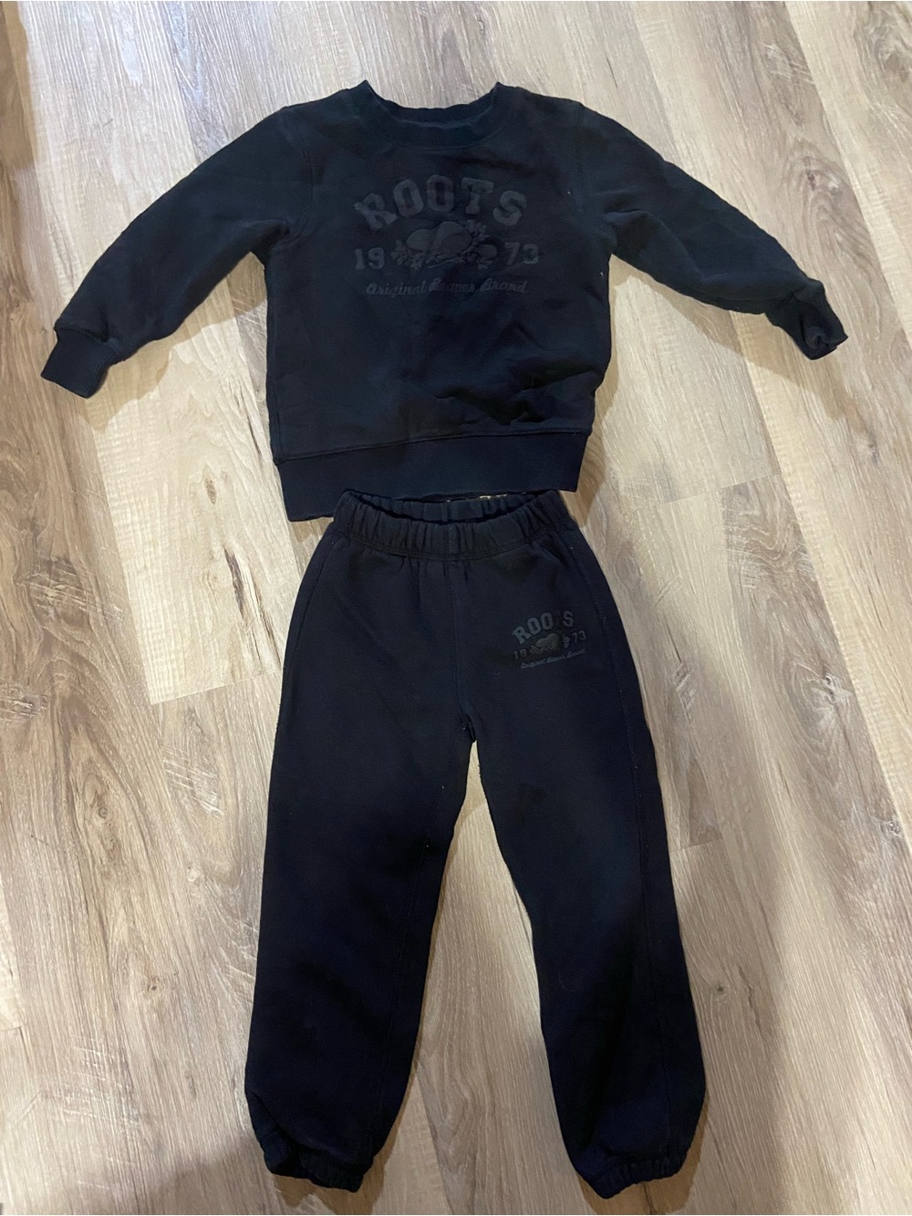 Roots Black Kids Sweatpants and Hoodie - Comfortable Everyday Bottoms